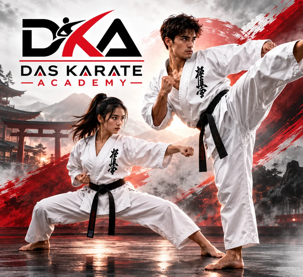 Das Karate Academy martial artists performing Kyokushin karate